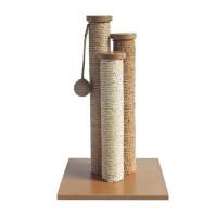 Three cat scratcher posts / scratching post cat trees with funny ball