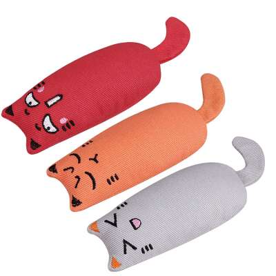 Canvas Playing Pillow Catnip Small Pet Cat Nip Toys Pack