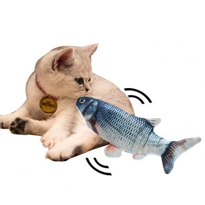 Electric Cat Toys Interactive Cat Toys Fish for Kitty Catnip Cat Toys Perfect for Biting Chewing and Kicking Moves by itself