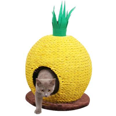 China supply high quality Sisal Materials Green Post Vertical Cat Jumping Scratcher pet cat Toy Cactus Cat Tree with good price