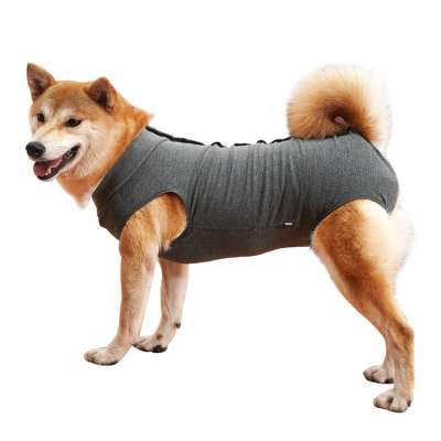 XS Grey Dog Medical Clothing Anti Licking Wounds