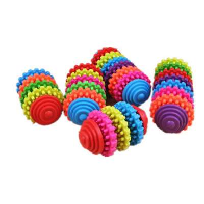 Wholesale Custom Rubber Gear Grinding Toy Pet Dog Teeth Cleaning Molar Toy Natural Rubber Bite-Resistant Pet Toys